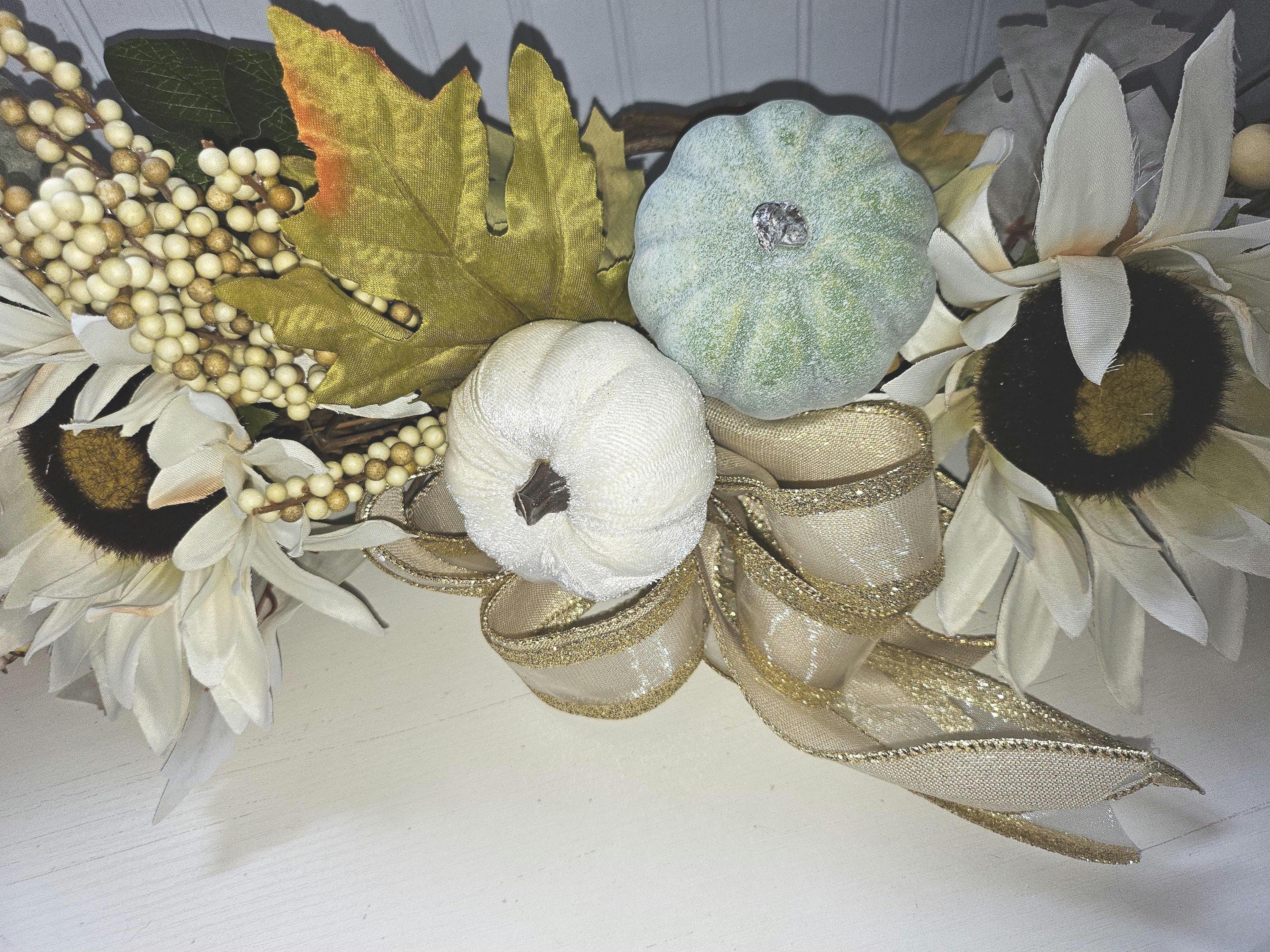Fall White and Gold Swag image 2