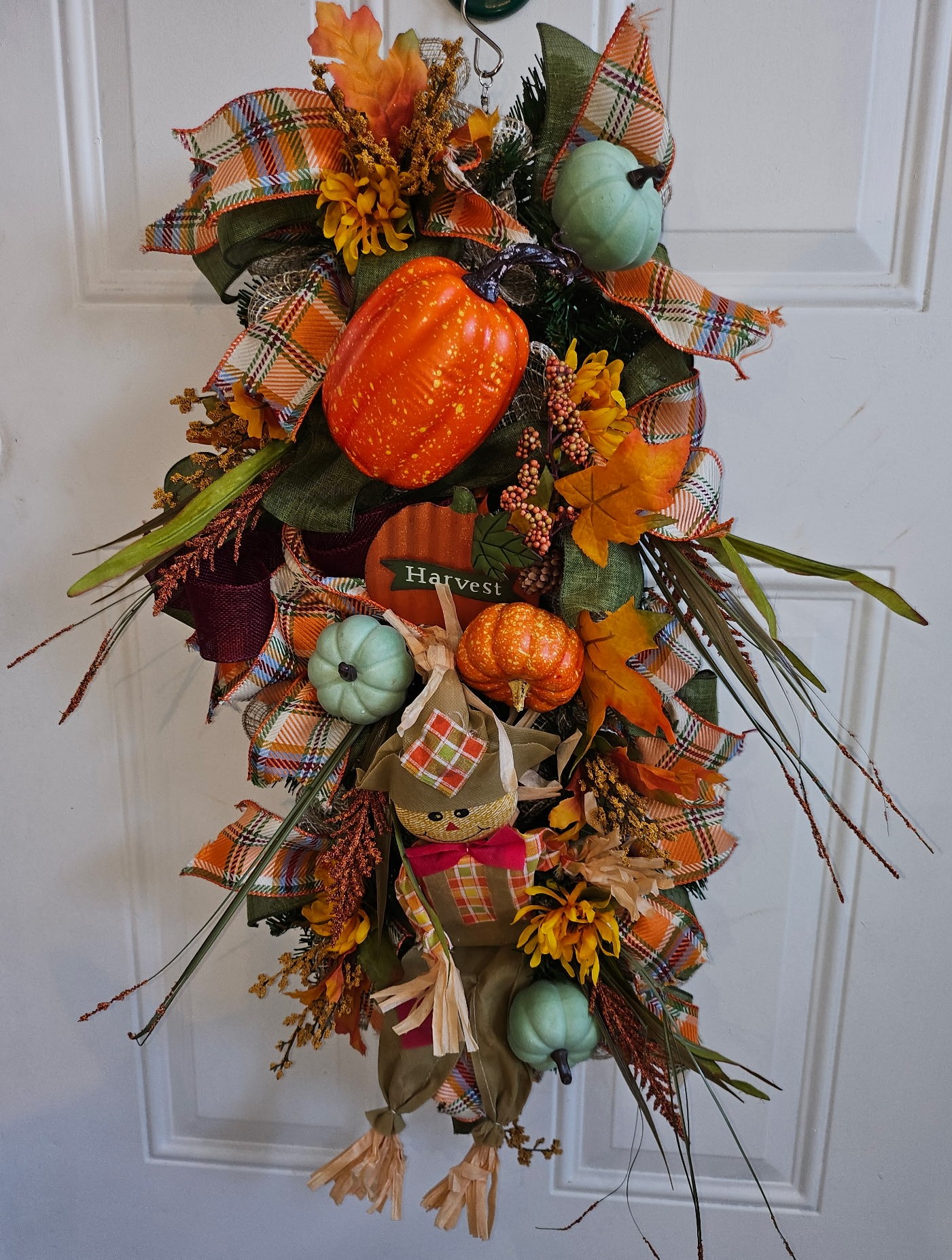 Harvest Scarecrow Pumpkin Swag