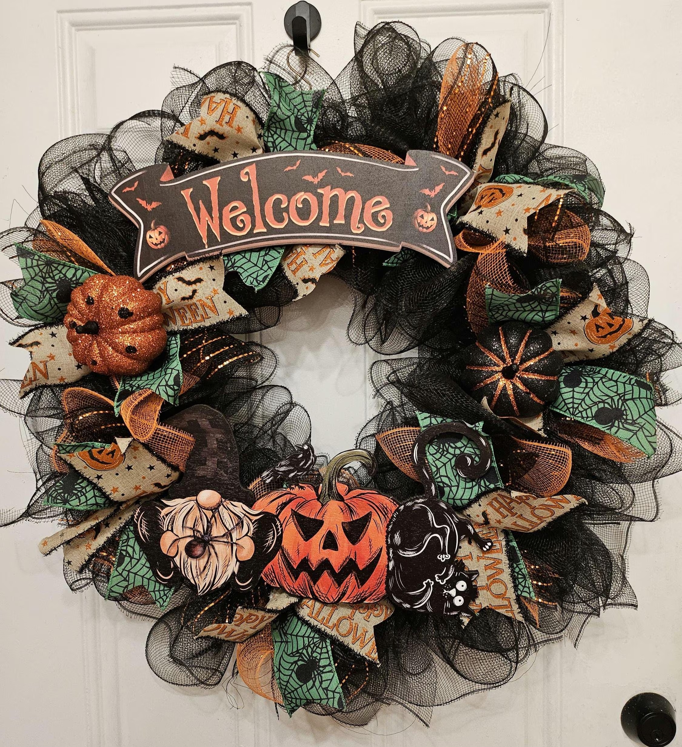 Spooky Halloween Welcome Wreath