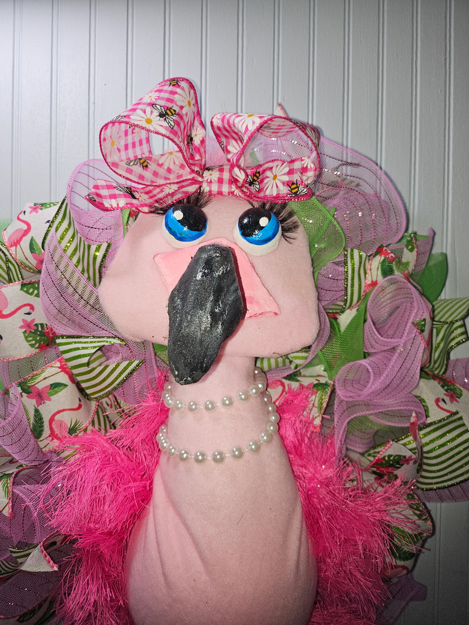 Flo Flamingo Indoor Wreath image 2