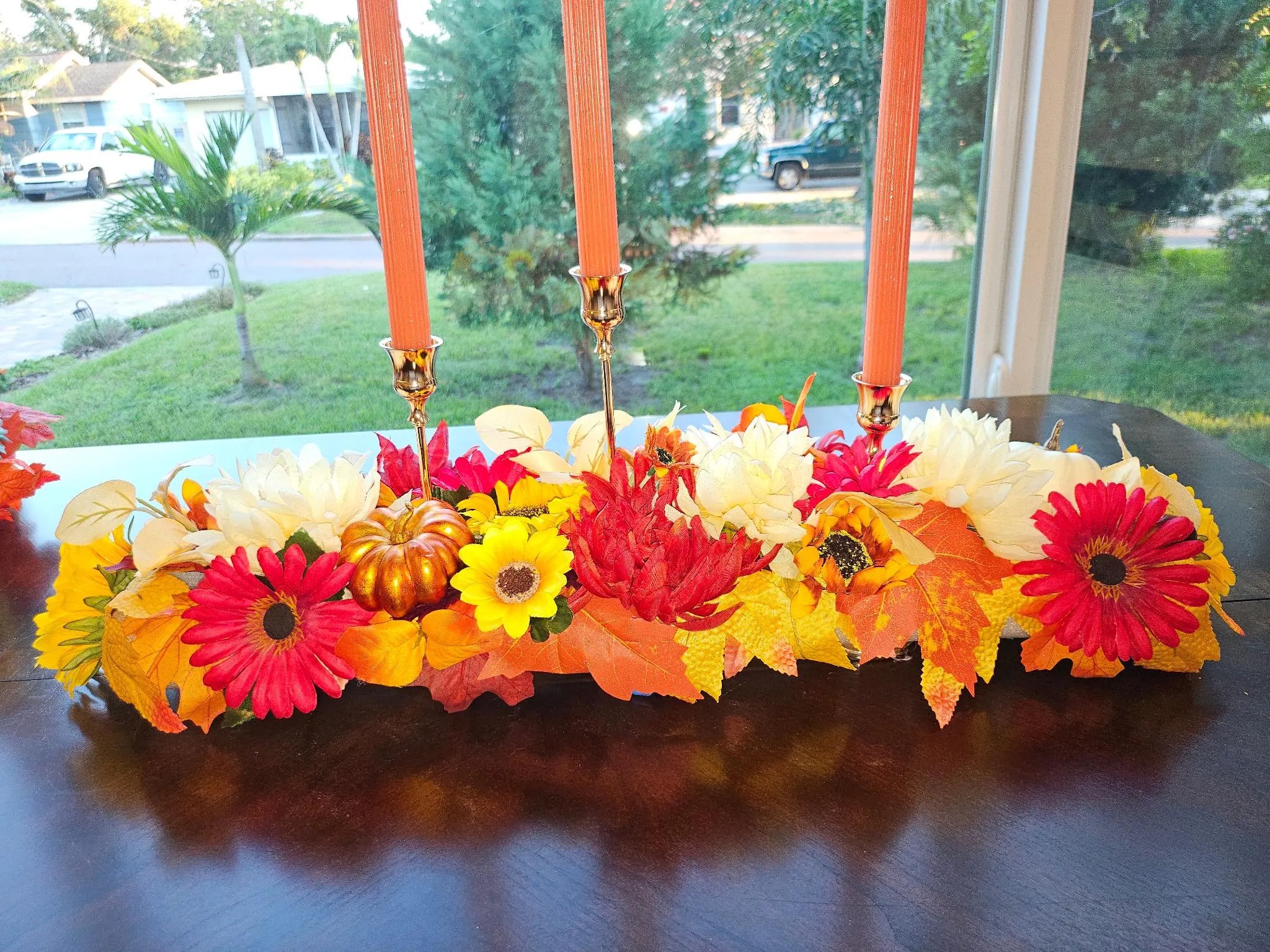 Fall Harvest Candle Centerpiece (Candles Included)