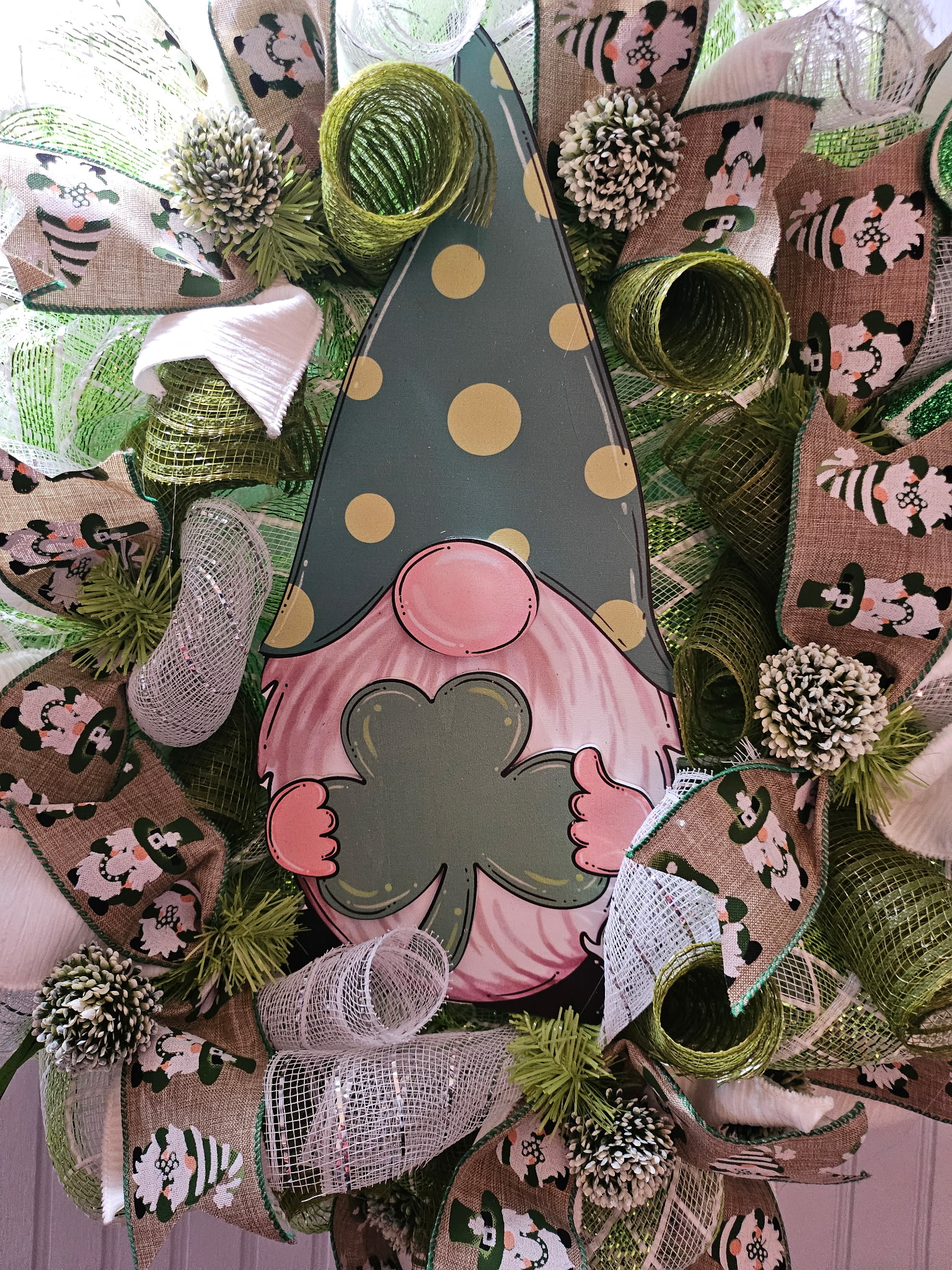 St. Patrick's Gnome Wreath image 3
