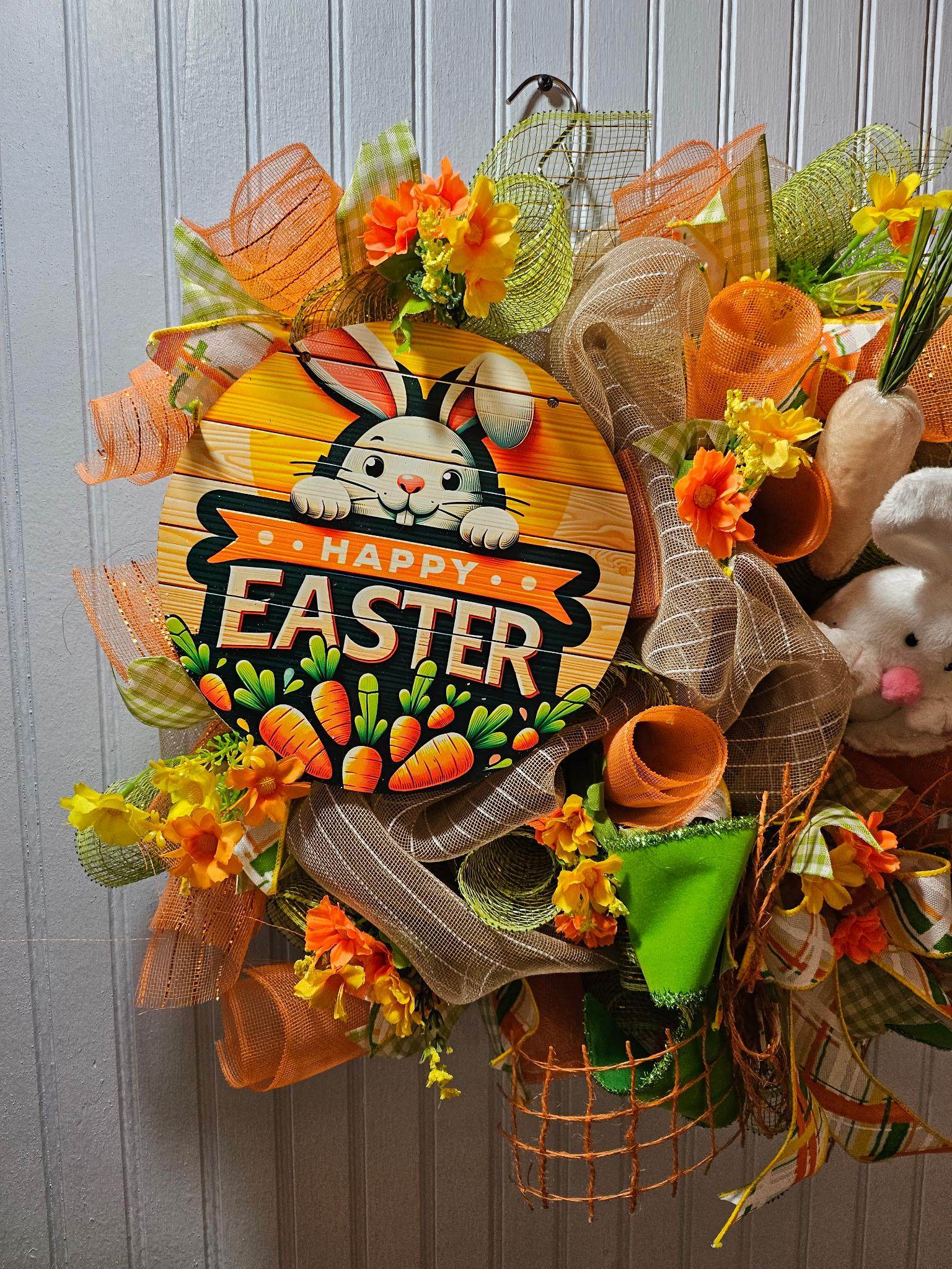 Happy Easter Bunny Wreath image 3