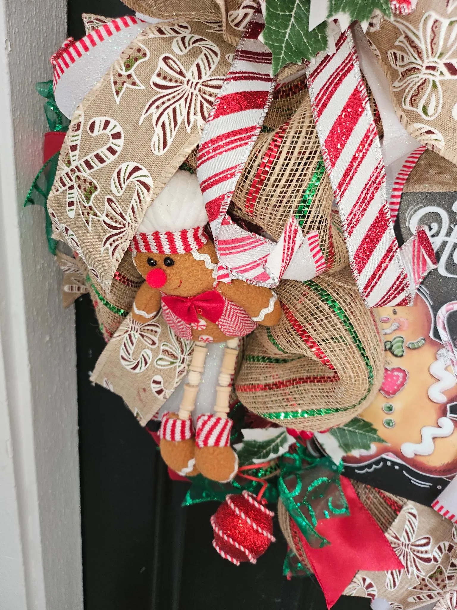 Happy Holidays Gingerbread Wreath image 5
